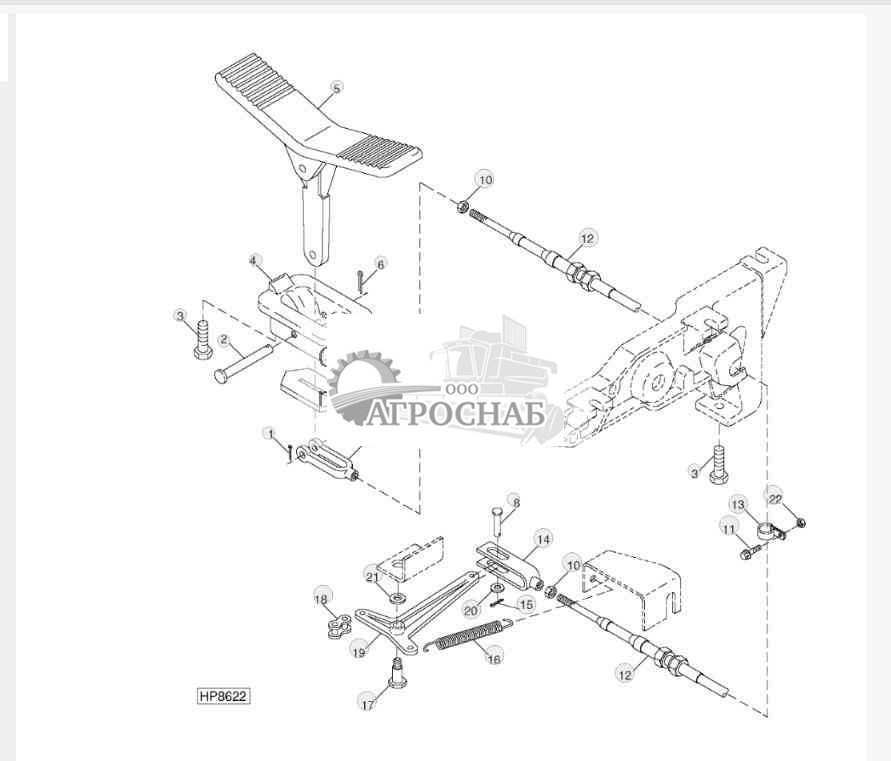 FEEDER HOUSE REVERSER FOOT CONTROL 